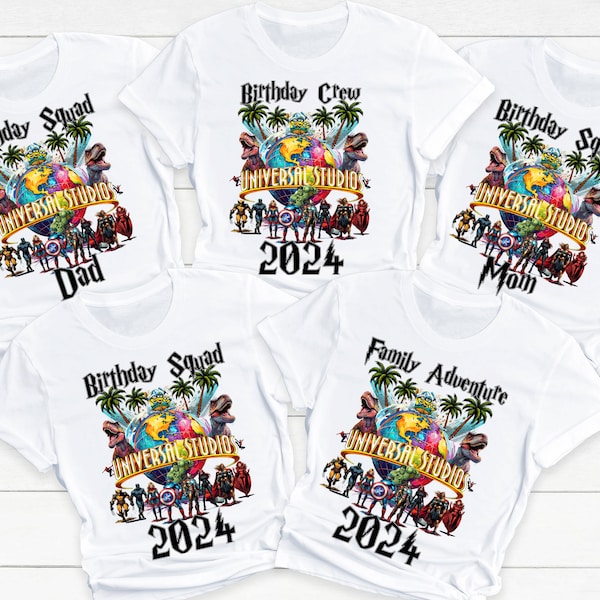 Custom Family Matching Universal Shirts, Birthday Squad Spring Break Crew Family Vacation Personalized Universal Shirt, First Trip. DT311