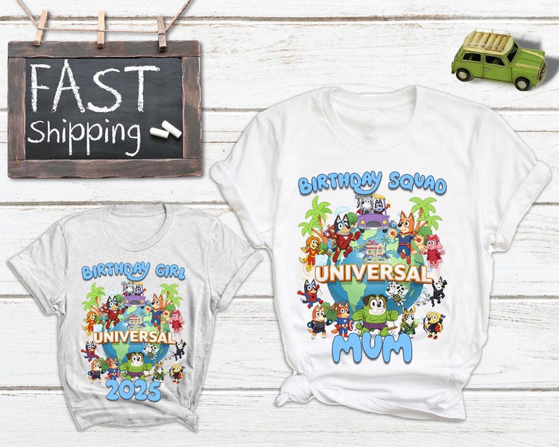 Blue Super Heroes 2026 Universal Family Vacation Matching Shirts ...