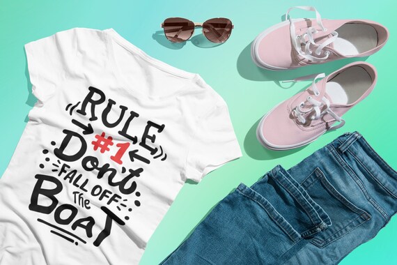 Funny Cruise Shirts - Rule 1 Don't Fall Off The Boat Shirt Funny Cruise Shirts - Rule 1 Don't Fall Off The Boat Shirt