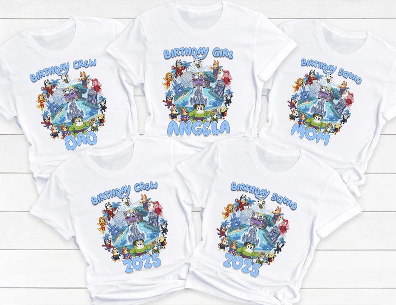 Blue Super Heroes 2026 Disney Family Vacation Matching Shirts, Birthday ...