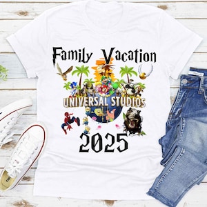 2025 Custom Universal Family Matching Shirt, Universal Family Vacation Shirts. Universal Personalized Matching Shirts. Universal Trip. DT181