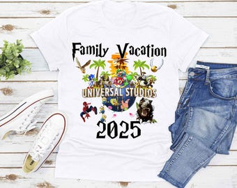 2026 Custom Universal Family Matching Shirt, Universal Family Vacation Shirts. Universal Personalized Matching Shirts. Universal Trip. DT181