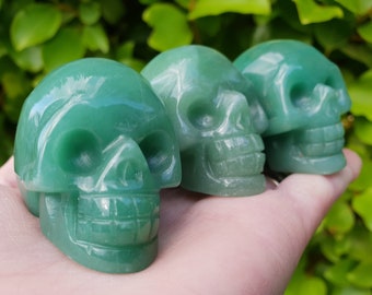 2" Green Aventurine Crystal Skull