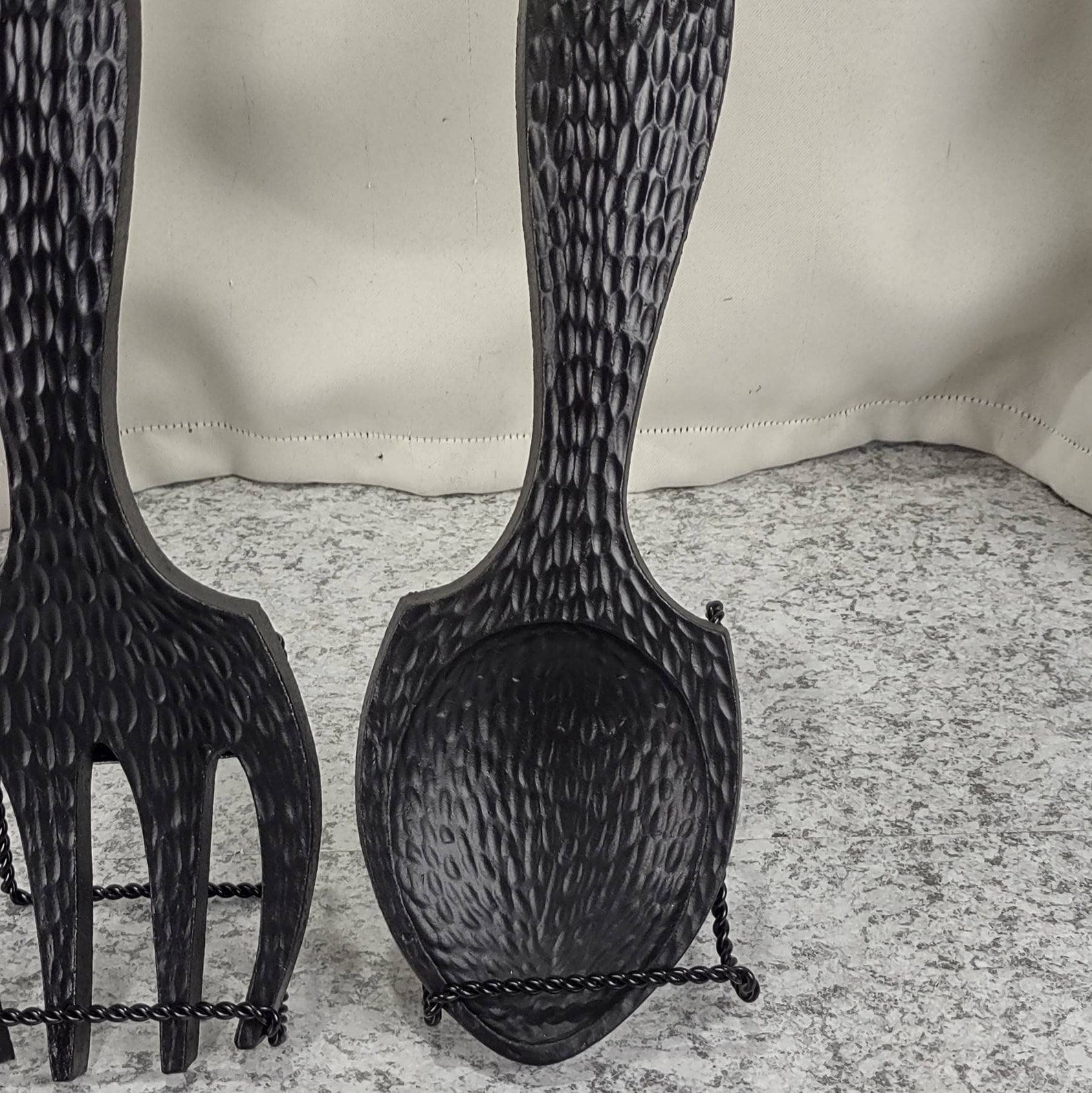 Vintage Sexton Metal Fork and Spoon Wall Hangings 1969 Etsy