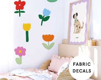 Stoffblume Wandtattoos: Kinder Spielzimmer, Kinderzimmer Dekor