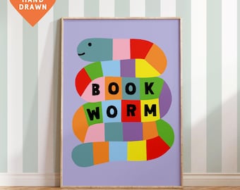 Book Worm Art Print