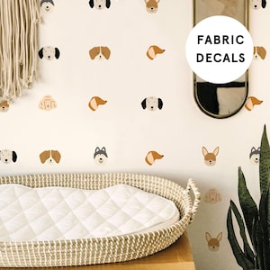 54 Adesivos de parede fofos para cães - fáceis de instalar, removíveis e reutilizáveis