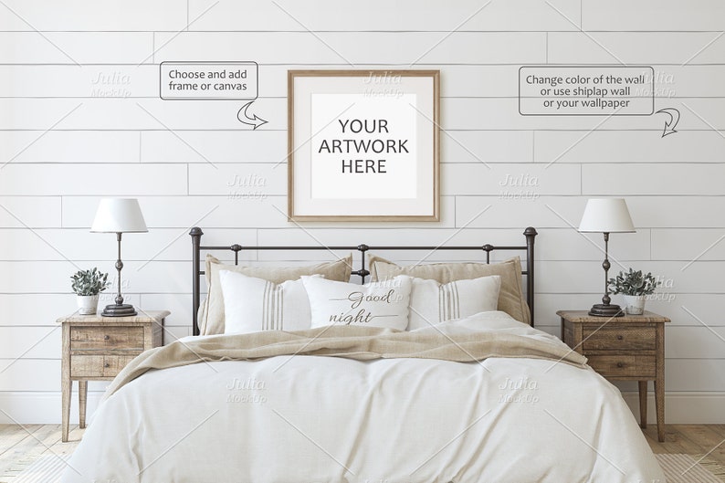Download Farmhouse mockup interior mockup wall mockup | Etsy