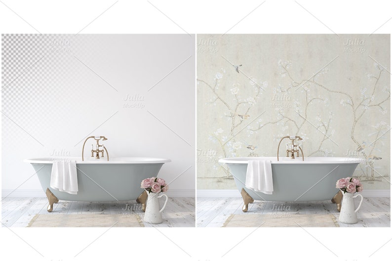 Download Bathroom mockup bathroom interior frame mockup wall mockup | Etsy