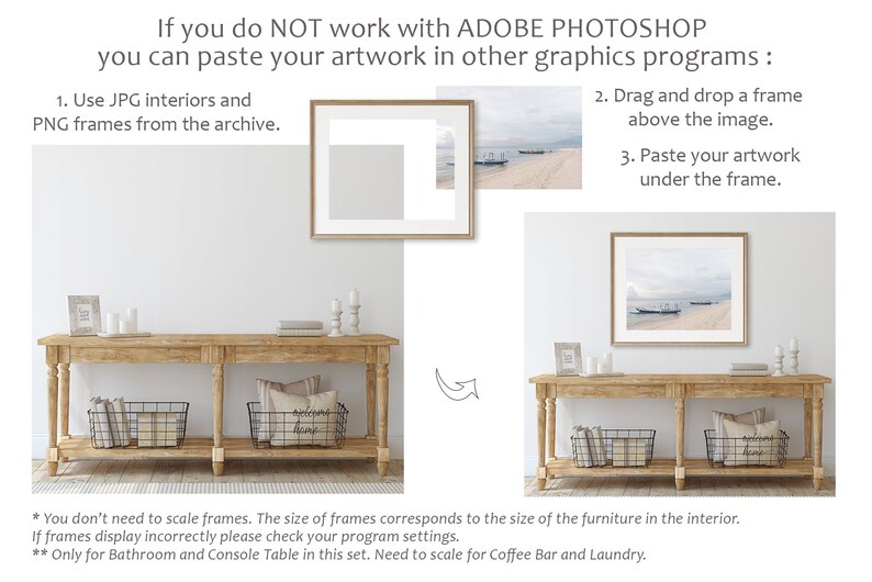 Download Farmhouse mockup interior mockup frame mockup wall mockup | Etsy