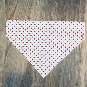 Holiday Bandana| Christmas Dog Bandana| Over The Collar Dog Bandana | Slip On Dog Bandana | Dog Bandana