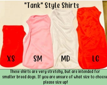 Personalized Dog Shirts, Custom Dog Shirts, Your Text Here Dog Shirts, Dog Clothes, Puppy Shirts