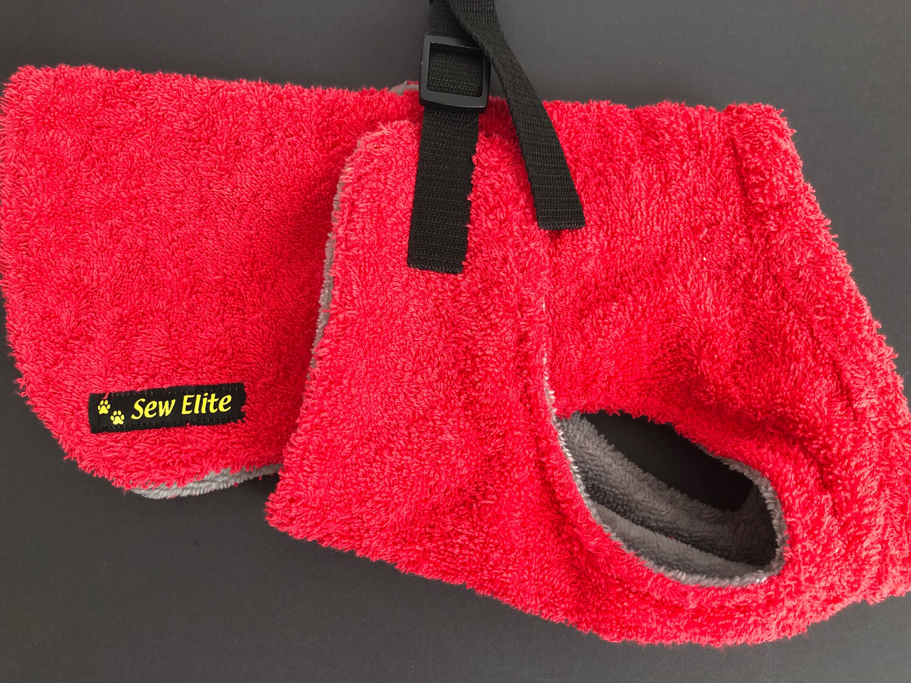 Dog Drying Robe With Double Layer Towelling Covering Dogs Etsy UK