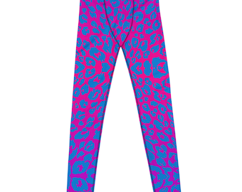 Leggings de hombre con estampado de leopardo salvaje: mallas de