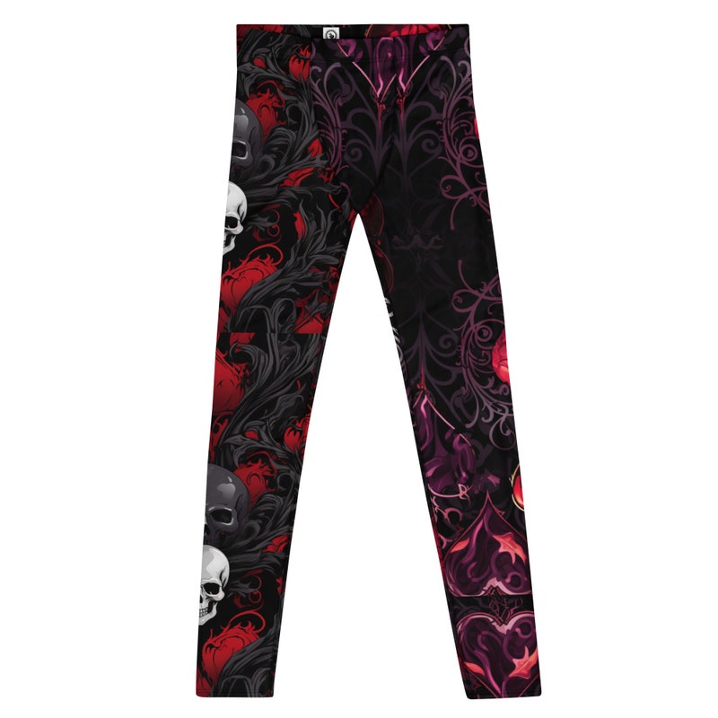 Skull Gothic Witch Men's Leggings