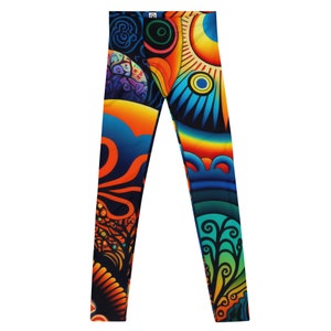 Men’s Leggings, Ecstatic Dance, Festival Tights, Rave, Gym Leggings, Trippy Leggings, Wrestling, Yoga