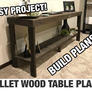 Pallet Wood Display Table - Build Plans (Instant Download)