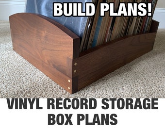 Vinyl Record Storage Box - Build Plans (Instant Download)
