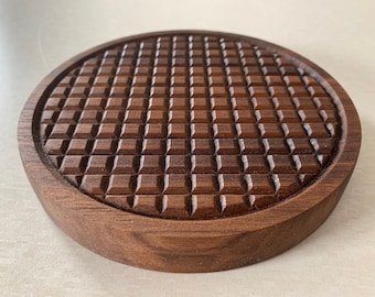 Salvamanteles de madera con diseño de nogal para ollas, teteras, sartenes, agarraderas de madera, regalo para mamá, regalo para esposa