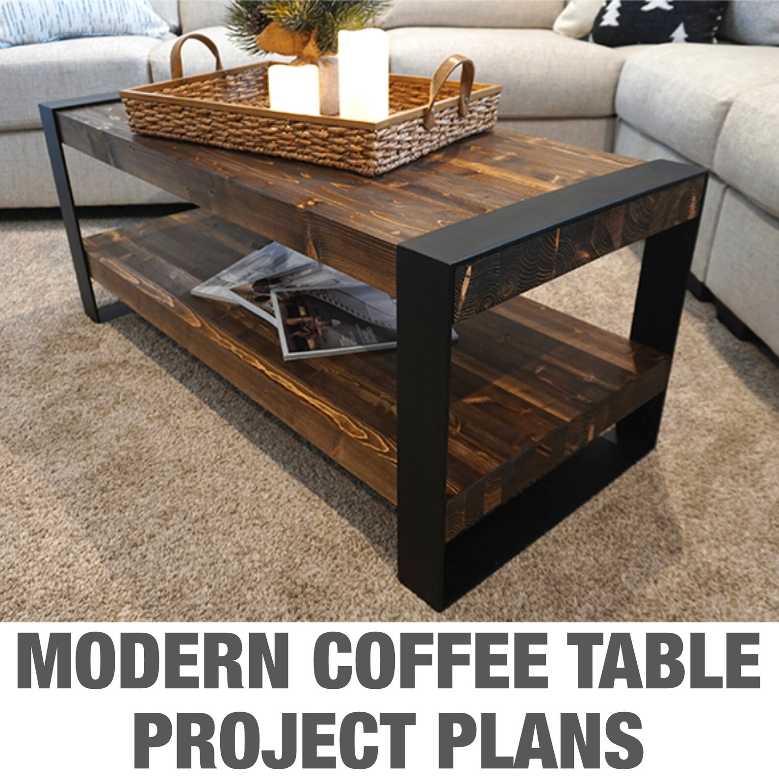 Woodworking Plans Coffee Table Modern Rustic Build Plans for Modern ...