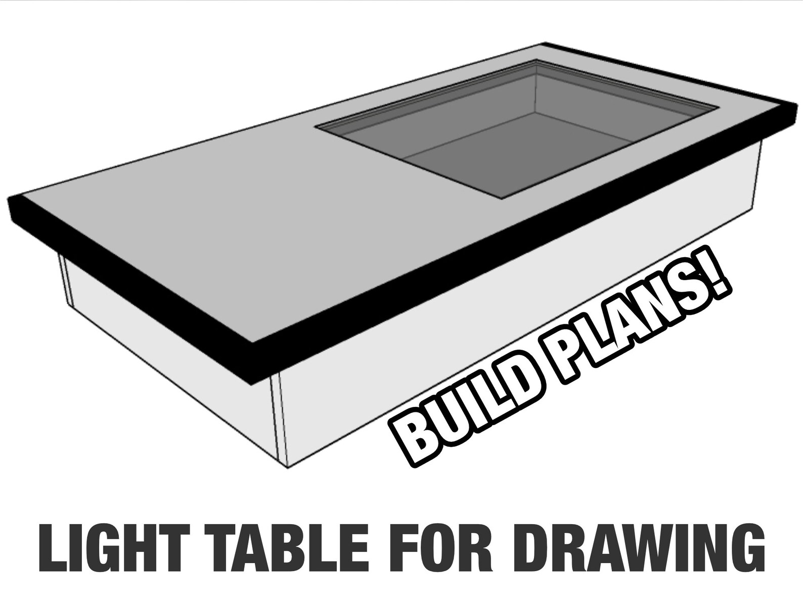 Woodworking Plans Light Table Build Plans Instant Download PDF - Etsy