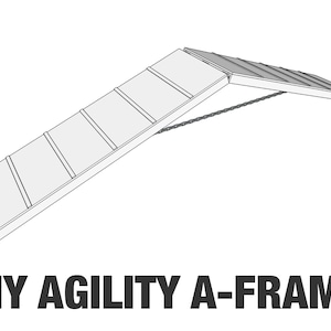 Woodworking Plans DIY Agility A Frame for Dogs Build Plans Digital Download Instant Download