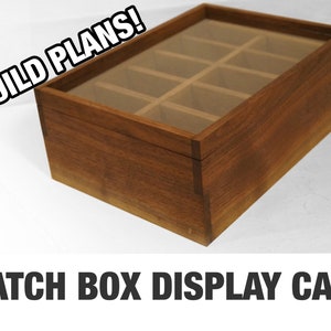 Watch Box Display Case - Plans de construction (téléchargement instantané)