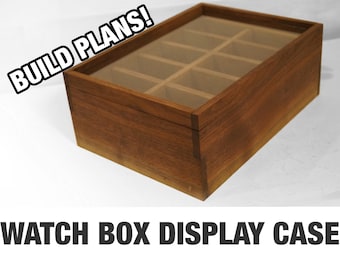 Vitrina de caja de reloj - Planos de construcción (descarga instantánea)
