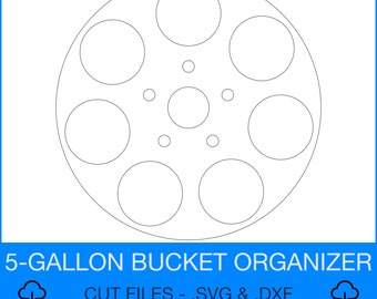 Organizador de cubos de 5 galones Proyecto CNC Archivos SVG para descarga instantánea de archivos svg para máquinas cnc Archivo de corte DXF