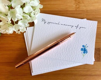 25x Luxury Funeral Remembrance cards | Memory cards | Forget me not