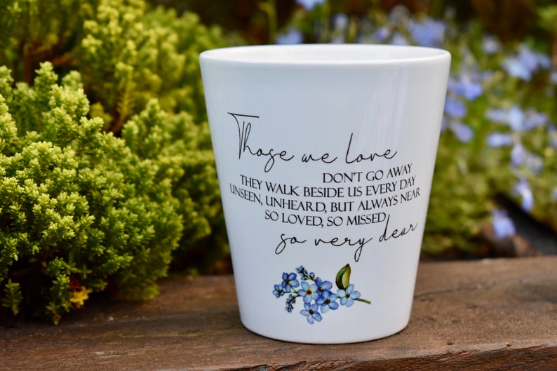 Memorial Plant Pot Memorial Gift Condolence Gift Etsy