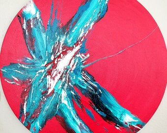 Abstraktes Acrylgemälde