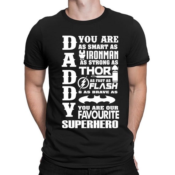 Novelty Funny Joke Quote Men Superheroes Dad Father Day | Etsy