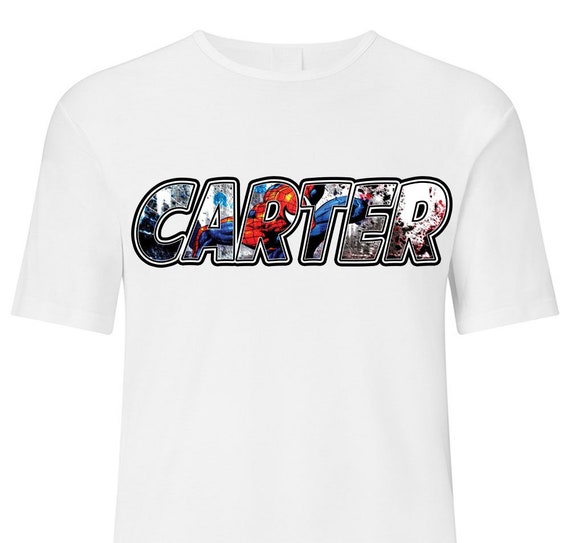 personalised avengers t shirt