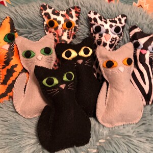 Felt cat toys, handmade cat toys, catnip toys, felt catnip toys, mini me cat toys A1