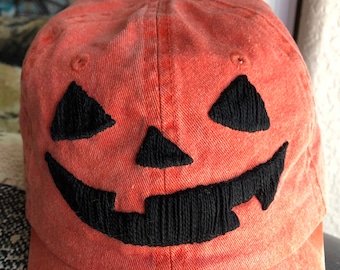 Jack-o-lantern hat, pumpkin hat, Halloween hat, costume hat