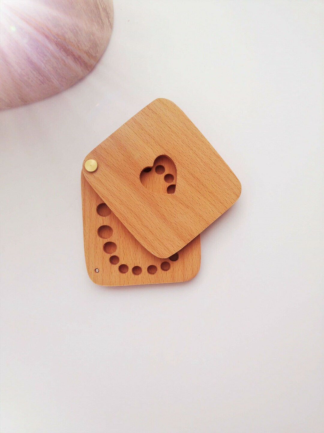 2 Cajas Hada Dientes Yuntop - Madera Natural Recuerdo Dientes Leche