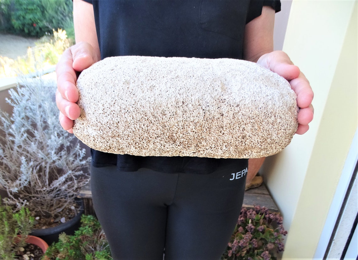 Very large white beach pumice stone from Greece 9.5'' Etsy