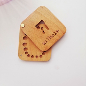 Caja de madera personalizada para el hada de los dientes: portadientes, caja de recuerdo, hecha a mano
