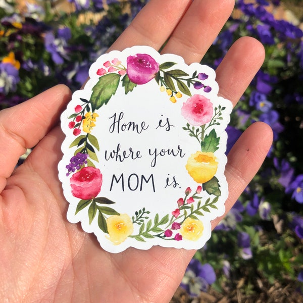Home Is Where Your Mom Is Refrigerator Magnet Mothers Day Gift Mom Gift Grandma Gift Mom Birthday Gift
