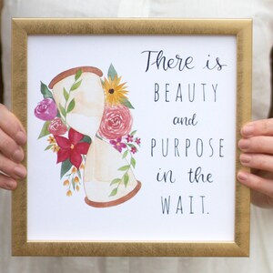 8x8&quot; Infertility Miscarriage Art Print Mothers Day Gift Gift for IVF Infertility Adoption Miscarriage Gift Christian Grief Gift Wall Decor