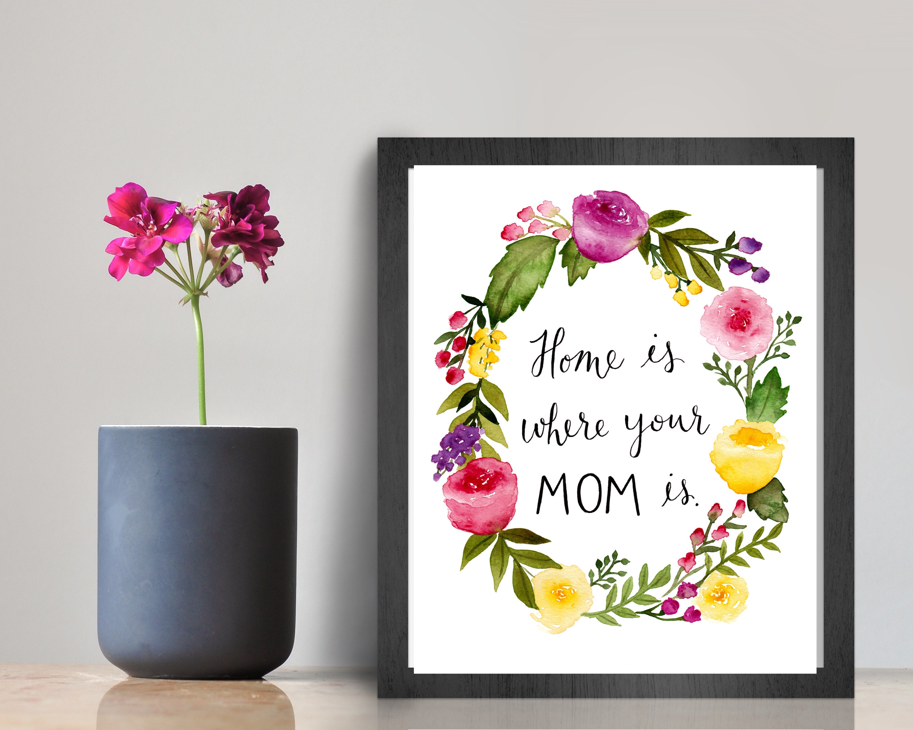 El Hogar Es Donde Est Tu Mam El Regalo Del D a De La Madre Etsy