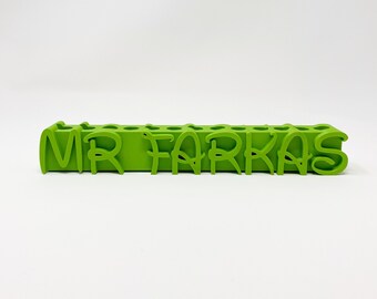 Portapenne personalizzato stampato in 3D, regalo per insegnanti, organizer da scrivania