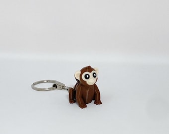 Monkey Fidget Keyring, Sensory Monkey toy keyring, Monkey fidget toy keyring, cute Monkey animal toy keyring, flexi Monkey toy