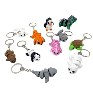 Animal Fidget Toy Keyring LARGE, Sensory toy keyring, fidget toy keyring, cute animal toy keyring