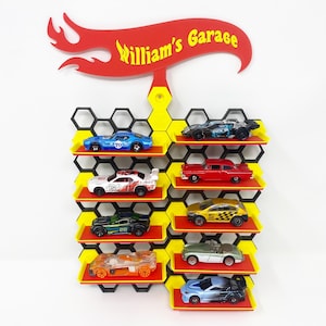 Kids Car Display Shelf, Hot Car Garage, Personalised Kids Car Garage, Toy Car Storage, Storage for Hot Wheels Cars
