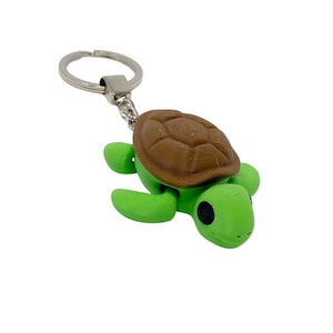 Turtle Animal Keyring, Sensory Turtle toy keyring, Turtle fidget toy keyring, cute Turtle animal toy keyring, flexi Turtle toy