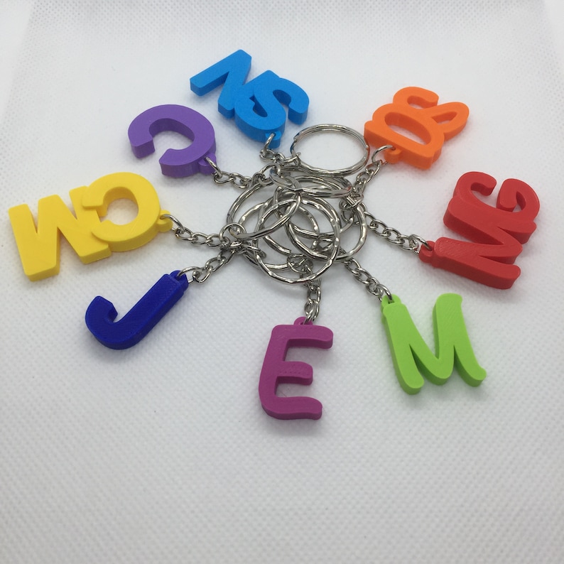 Bulk Order Personalised Initial Keyring Letter Key Ring Etsy UK