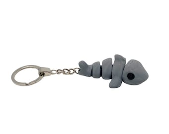 Shark Animal Keyring, Sensory Shark toy keyring, Shark fidget toy keyring, cute Shark animal toy keyring, flexi Shark toy