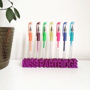 Personalised Pen Pot, Teachers Gift,  Teacher Appreciation, Pencil Holder, End of Term Gift, Desk Accessories, Fun Gifts, Pen Holder